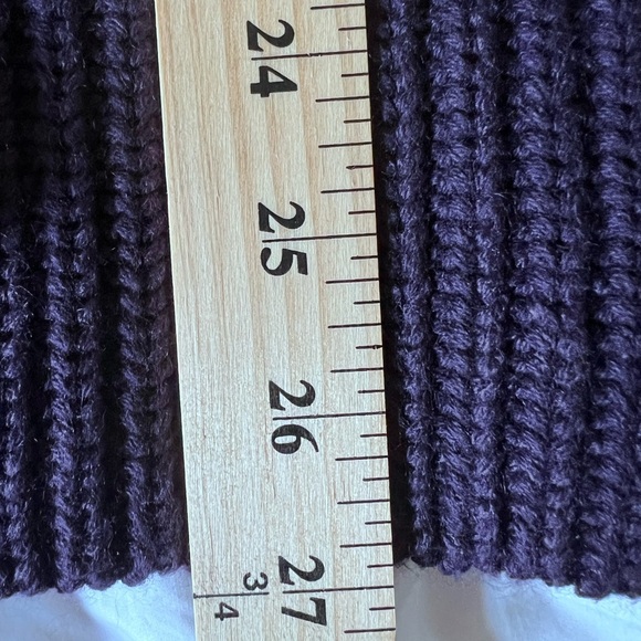 Purple Sleeveless Knit Top minimalist Comfy Casual Colorful Fall Tailgate Size L - Picture 10 of 10